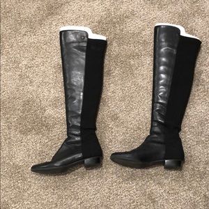 Black over the knee boots